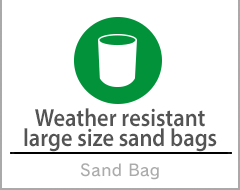 Weather resistant large size sand bags